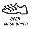 open mesh upper